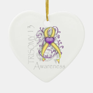 Bewusstsein des Trisomy-13 Keramik Ornament