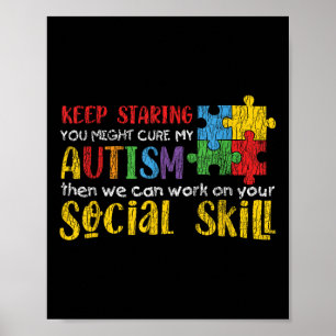 Bewusstsein für Autismus - Behaltend autistische K Poster
