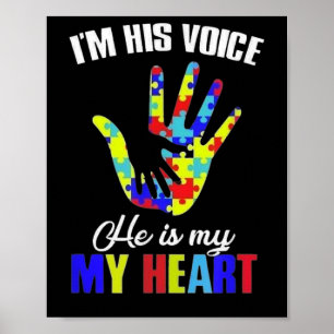 Bewusstsein für Autismus - Ich bin seine Stimme, s Poster