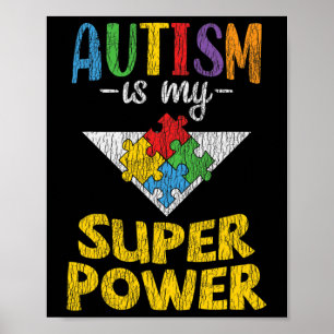 Bewusstsein für Autismus - Ist meine Supermacht au Poster