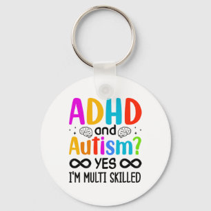 Bewusstsein für Autismus Neurodivergent Audhdh Schlüsselanhänger