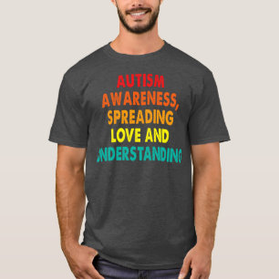 Bewusstsein für Autismus verbreitet Liebe und Vers T-Shirt