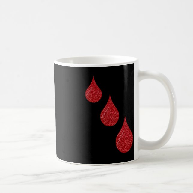 Bewusstsein für Blutkrebs Kaffeetasse (Rechts)