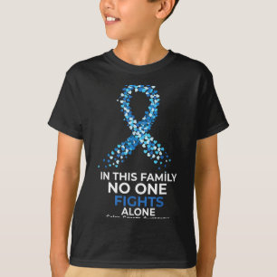 Bewusstsein für Darmkrebs Blau Unterstützung T-Shirt