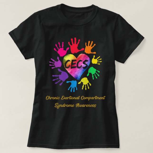 Bewusstsein für das chronische Belastungskompartim T-Shirt (Design vorne)
