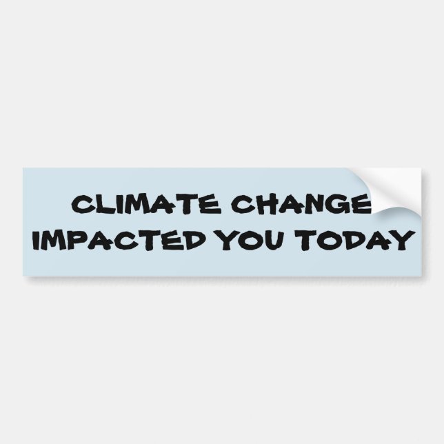 Bewusstsein für den Klimawandel Autoaufkleber (Vorne)