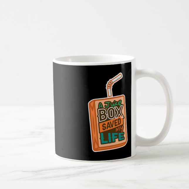 Bewusstsein für Diabetes Eine Saftbox Rettete mein Kaffeetasse (Rechts)