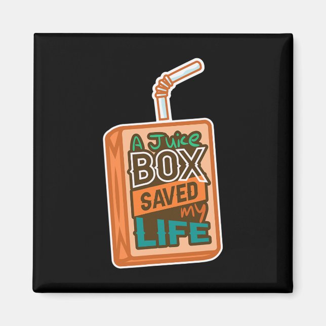 Bewusstsein für Diabetes Eine Saftbox Rettete mein Magnet (Vorne)