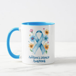 Bewusstsein für die Erkrankung Blue Ribbon Tasse