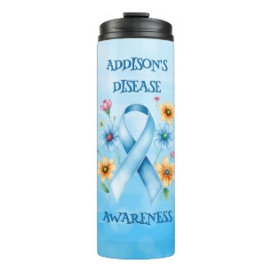 Bewusstsein für die Erkrankung Blue Ribbon Thermosbecher