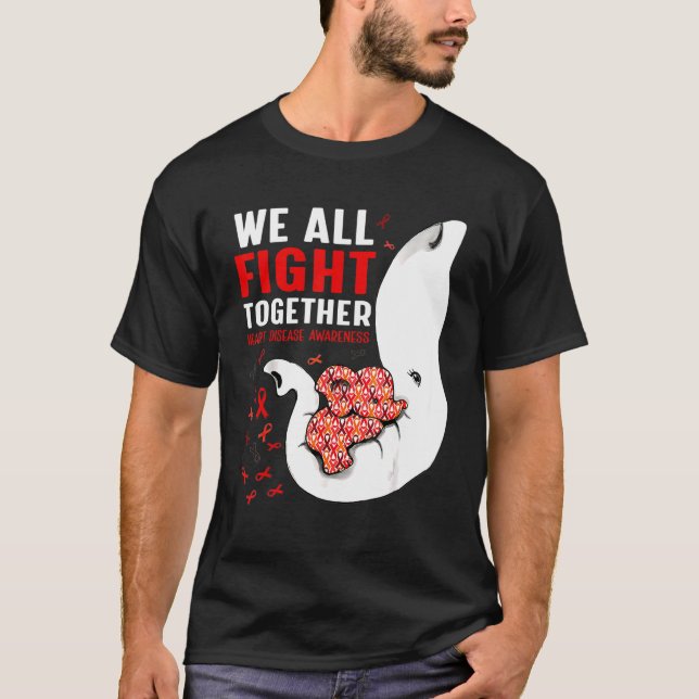 Bewusstsein für Herzkrankheiten - wir alle kämpfen T-Shirt (Vorderseite)