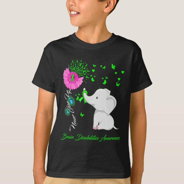 Bewusstsein für Hirnbehinderungen T-Shirt (Vorderseite)