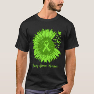 Bewusstsein für Krankheiten Sonnenblumen Mama Grün T-Shirt