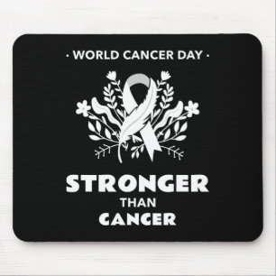 Bewusstsein für Krebs stärker als Krebs 4 Mousepad