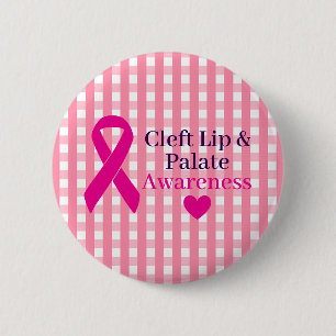Bewusstsein für Lippen-Kiefer-Gaumenspalte Button