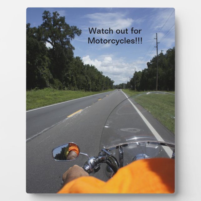 Bewusstsein für Motorräder Fotoplatte (Vorderseite)