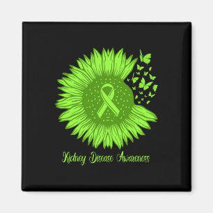 Bewusstsein für Nierenerkrankungen Sonnenblumen Ma Magnet