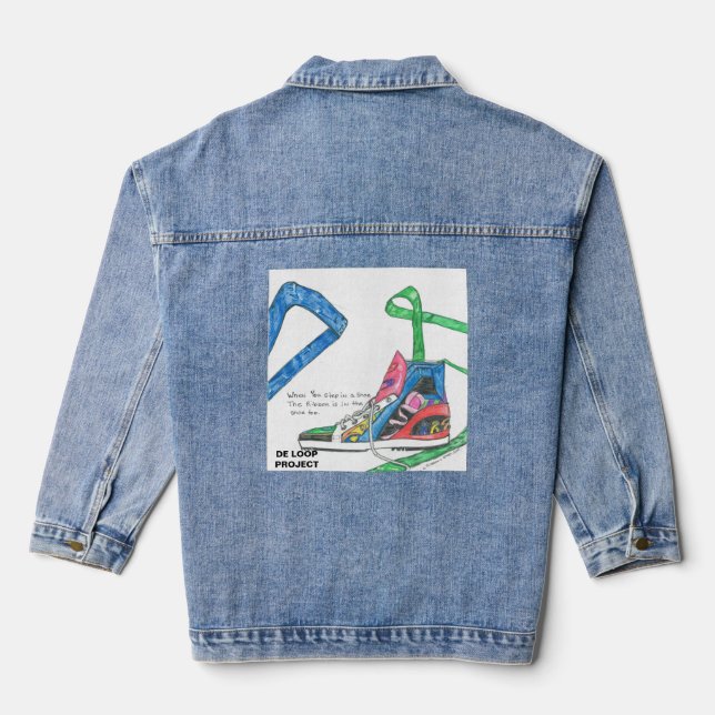 Bewusstsein für psychische Erkrankungen Jeansjacke (Rückseite)