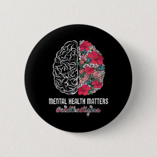 Bewusstsein für psychische Gesundheit beendet das  Button