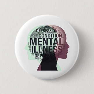 Bewusstsein für psychische Gesundheit Button