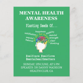 Bewusstsein für psychische Gesundheit Flyer
