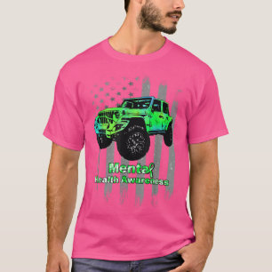 Bewusstsein für psychische Gesundheit, Grüne Autos T-Shirt