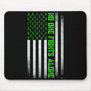 Bewusstsein für psychische Gesundheit Grünes Band  Mousepad