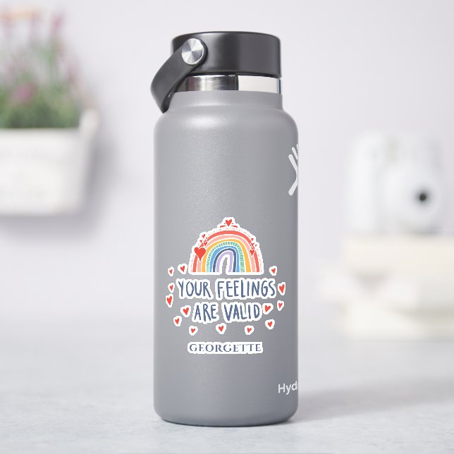 Bewusstsein für psychische Gesundheit Ihre Gefühle Aufkleber (HydroFlask)
