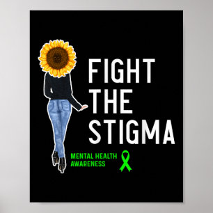 Bewusstsein für psychische Gesundheit - Kampf gege Poster