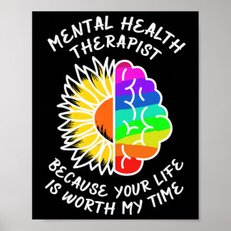 Bewusstsein für psychische Gesundheit.  Poster