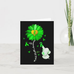 Bewusstsein für psychische Gesundheit Sonnenblumen Karte