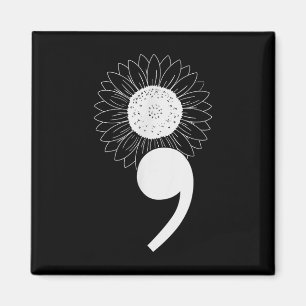 Bewusstsein für psychische Gesundheit Sonnenblumen Magnet
