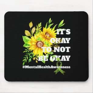 Bewusstsein für psychische Gesundheit Sonnenblumen Mousepad