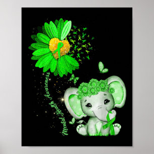 Bewusstsein für psychische Gesundheit Sonnenblumen Poster