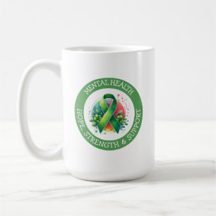 Bewusstsein für psychische Gesundheit - Unterstütz Kaffeetasse