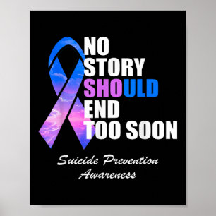 Bewusstsein für Selbstmord Psychische Gesundheit B Poster