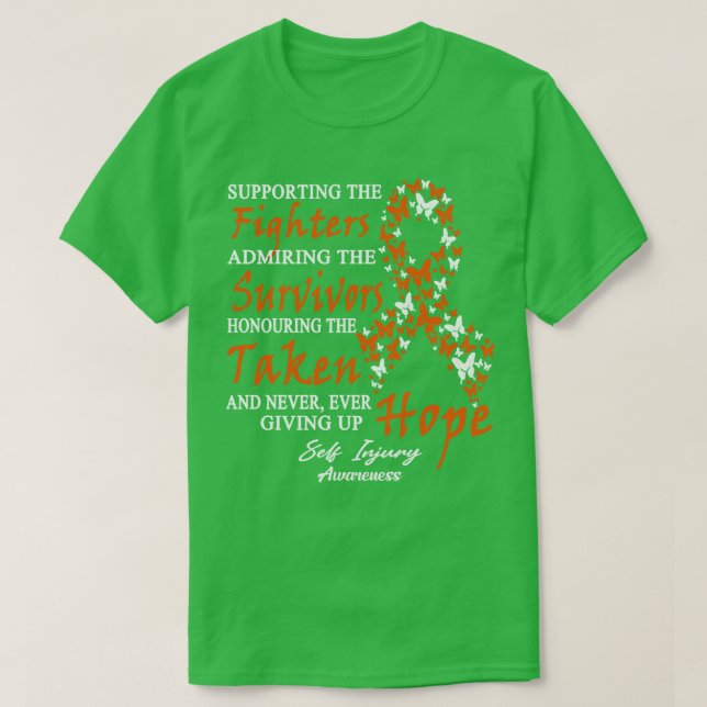 Bewusstsein für Selbstverletzung, das den Hintern  T-Shirt (Design vorne)