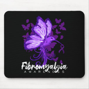 Bewusstsein Hummingbird mit Lila Band Mousepad
