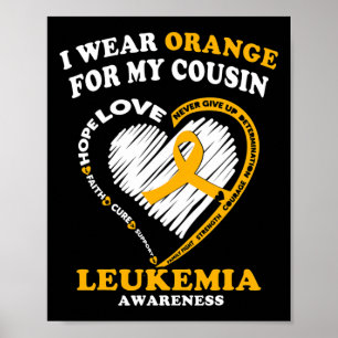 Bewusstsein - Ich trage Orange für meinen Cousin Poster