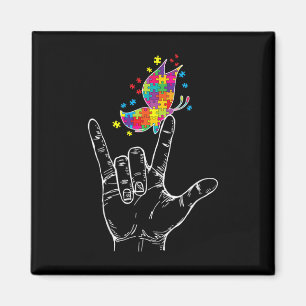 Bewusstsein in der Liebe, dass Sie die Hand Gebärd Magnet