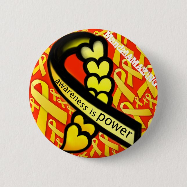 Bewusstsein ist Power-Entwurf #1 Button (Vorderseite)