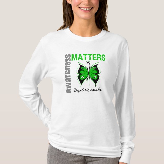 Bewusstsein ist Schmetterlings-bipolare Störung T-Shirt (Vorderseite)