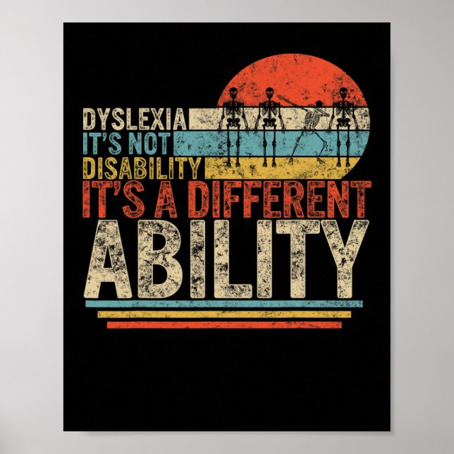 Bewusstsein nicht Behinderung Unterschiedliche Dab Poster (Vorne)