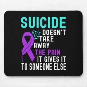 Bewusstsein psychische Gesundheit Suizidprävention Mousepad