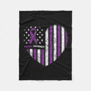 Bewusstsein Purple Ribbon Durg Adoption Fleecedecke