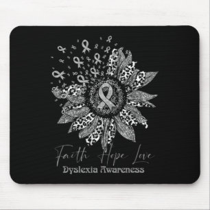 Bewusstsein Retro Sonnenblume Glaube Hoffnung Lieb Mousepad
