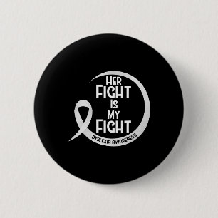 Bewusstsein Silver Ribbon Ihr Kampf ist mein Kampf Button