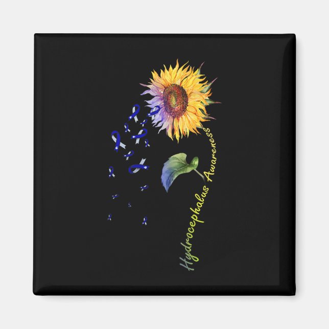 Bewusstsein Sonnenblume Magnet (Vorne)