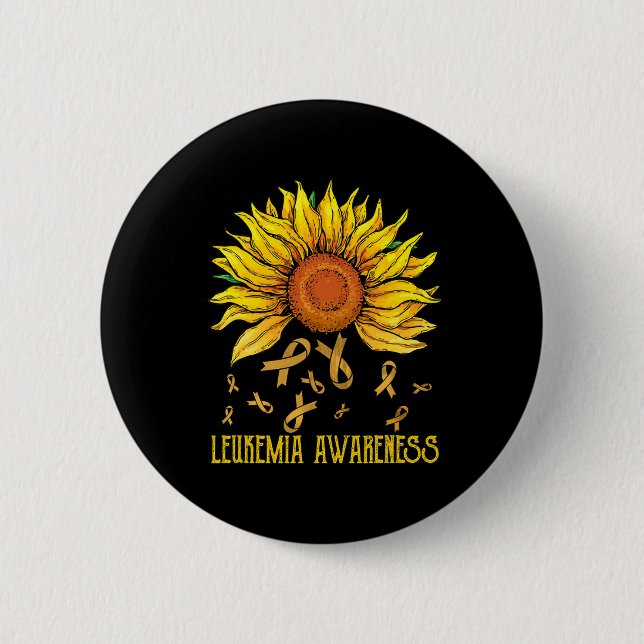 Bewusstsein Sonnenblume T Button (Vorderseite)