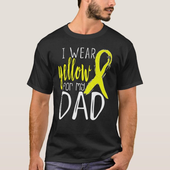 Bewusstsein trage ich Gelb für meinen VATER Funny  T-Shirt (Vorderseite)